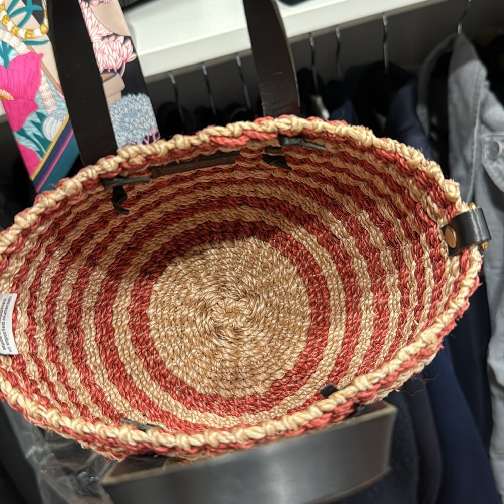 Clare V. Petite Léa Woven Straw Bag NWOT - Picture 4 of 6